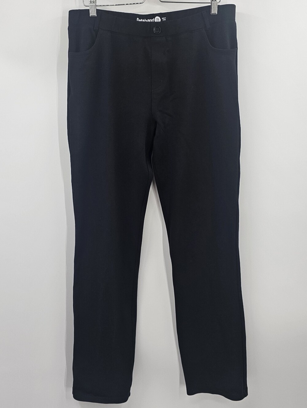 Betabrand  Black Straight Leg Pants Size 2XL